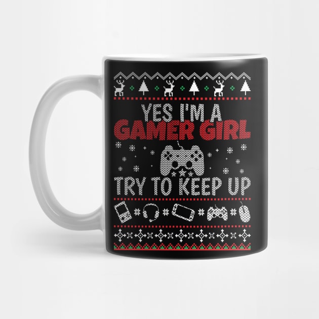 Gamer Girl Try to Keep Up Christmas Gift Video Gamer Ugly by Acroxth